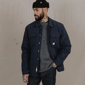 NWT P&Co Men’s Quilted Jacket - Navy, Size Medium